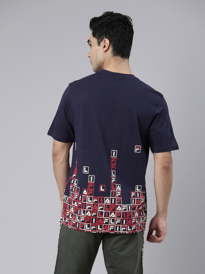 Fila Black Geo Men's Graphic T-Shirt