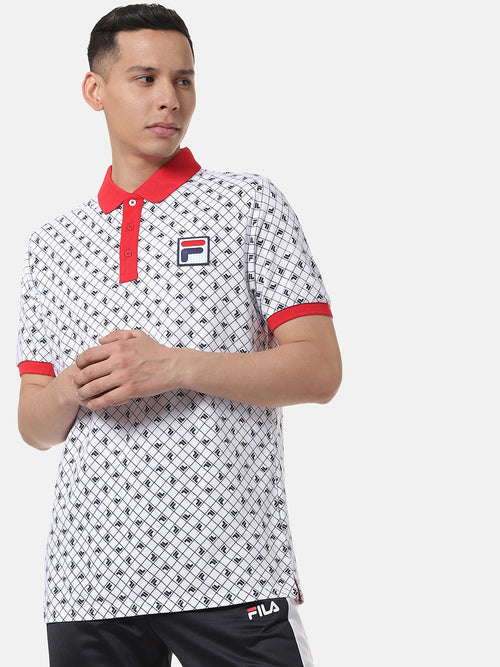 Fila Black Justus Men's Graphic Polo