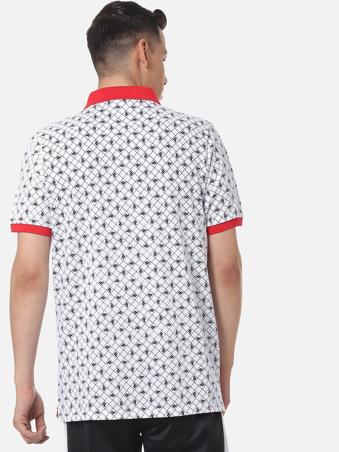 Fila Black Justus Men's Graphic Polo