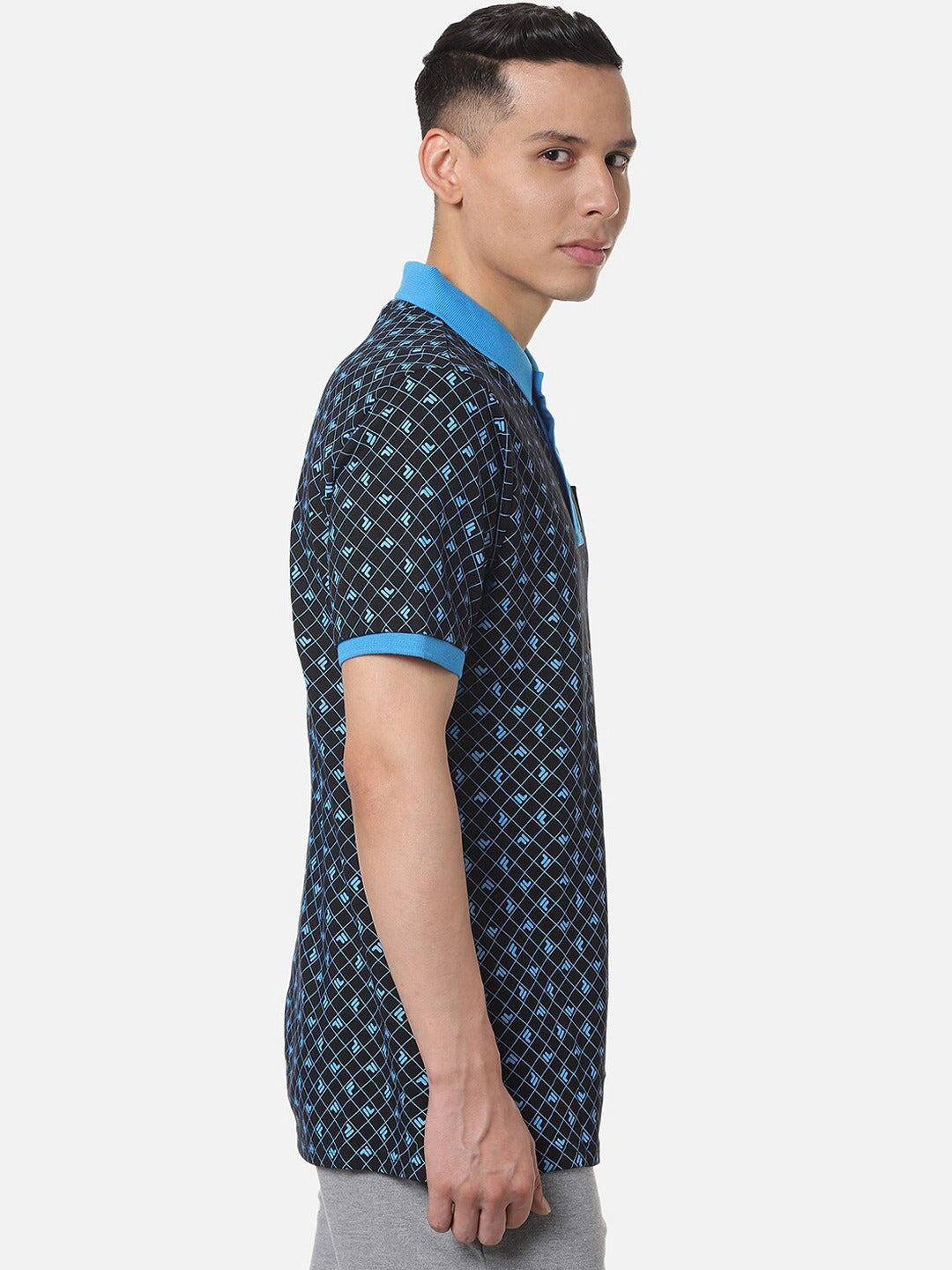 Fila Black Justus Men's Graphic Polo