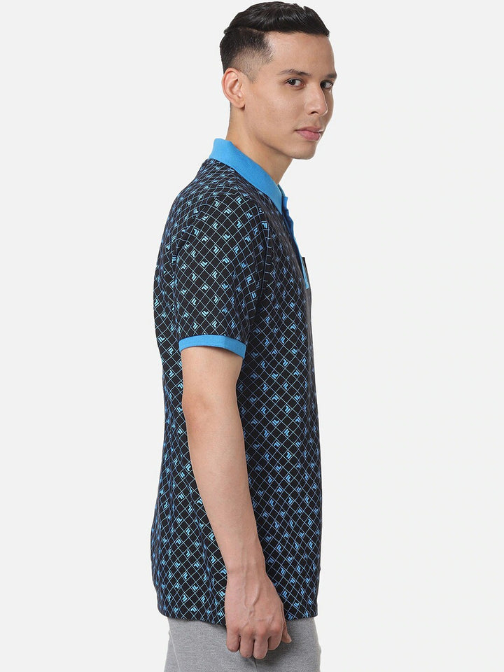 Fila Black Justus Men's Graphic Polo