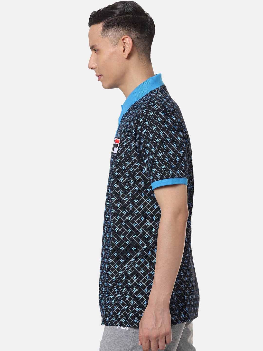 Fila Black Justus Men's Graphic Polo