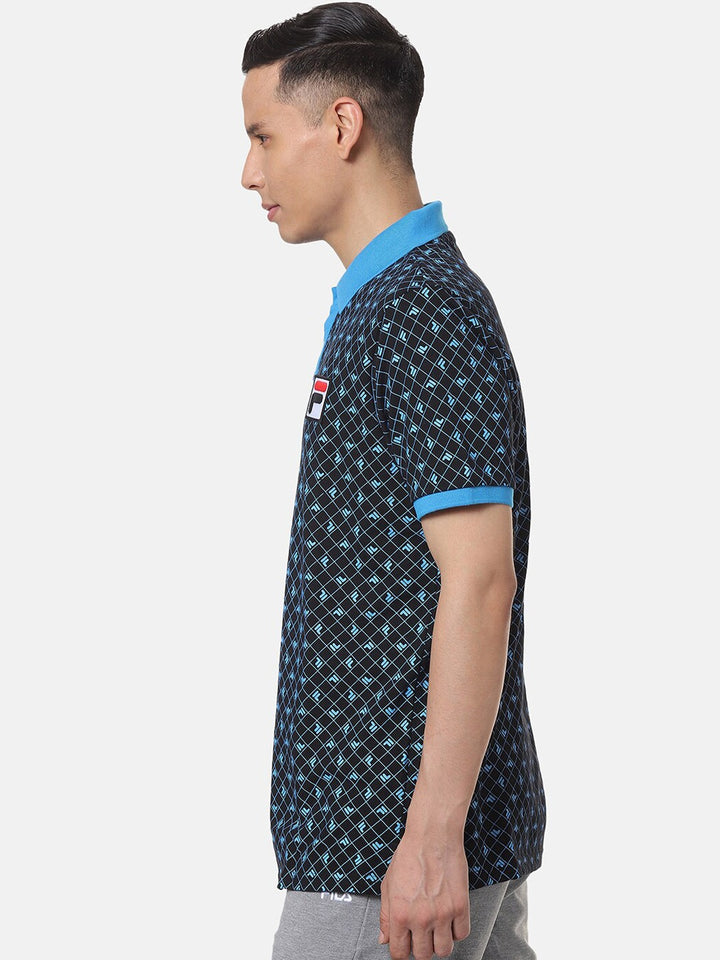 Fila Black Justus Men's Graphic Polo
