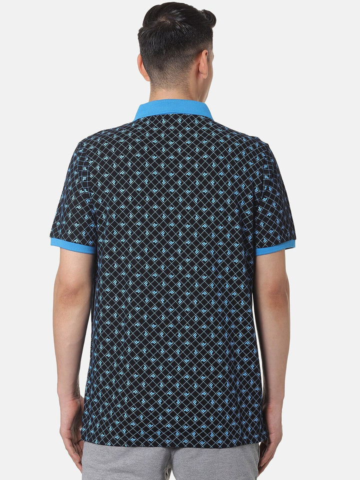 Fila Black Justus Men's Graphic Polo