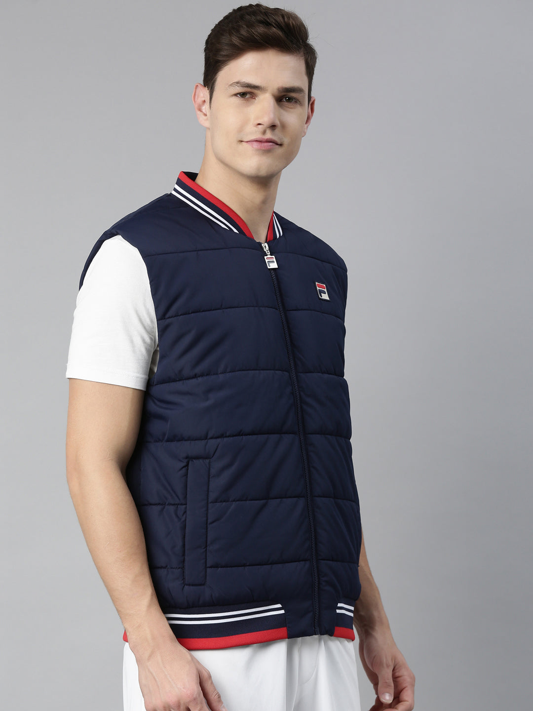 Fila White Sonny Men's Gillet Jacket
