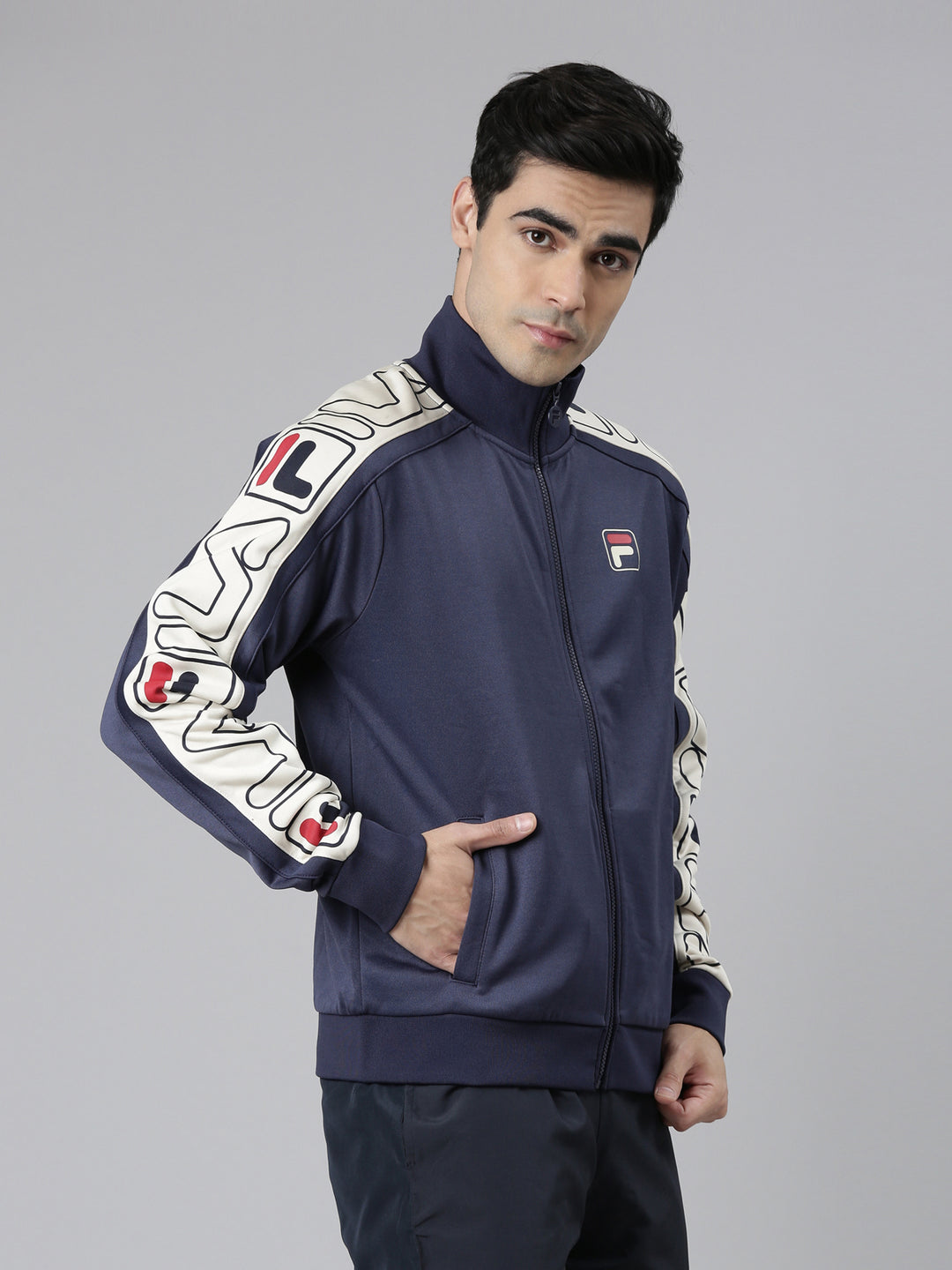 Fila Black Gatlin Men's High Neck Jacket