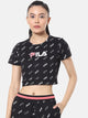 Fila Black Kalipso Women's Crop Top