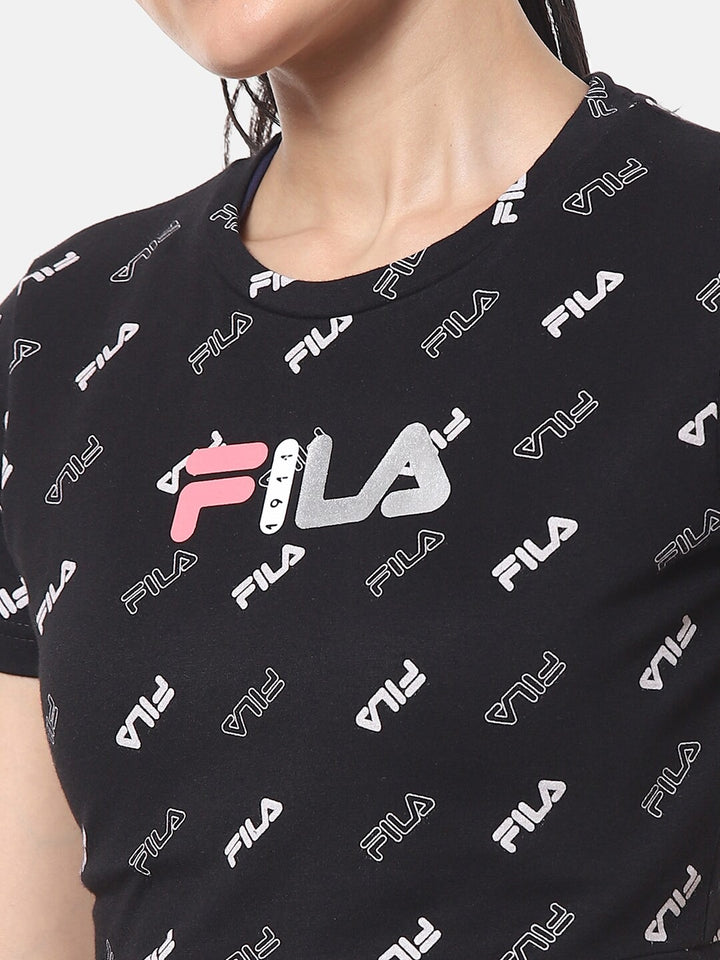 Fila Black Kalipso Women's Crop Top