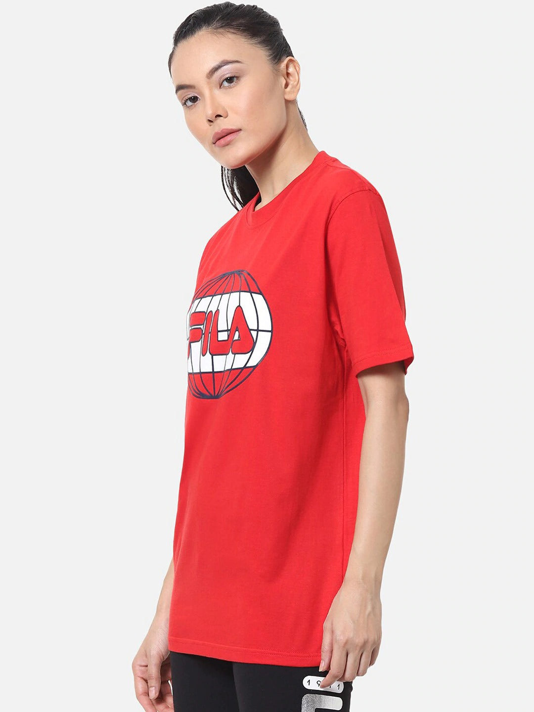 Fila Black Laveer Women's Graphic T-Shirt