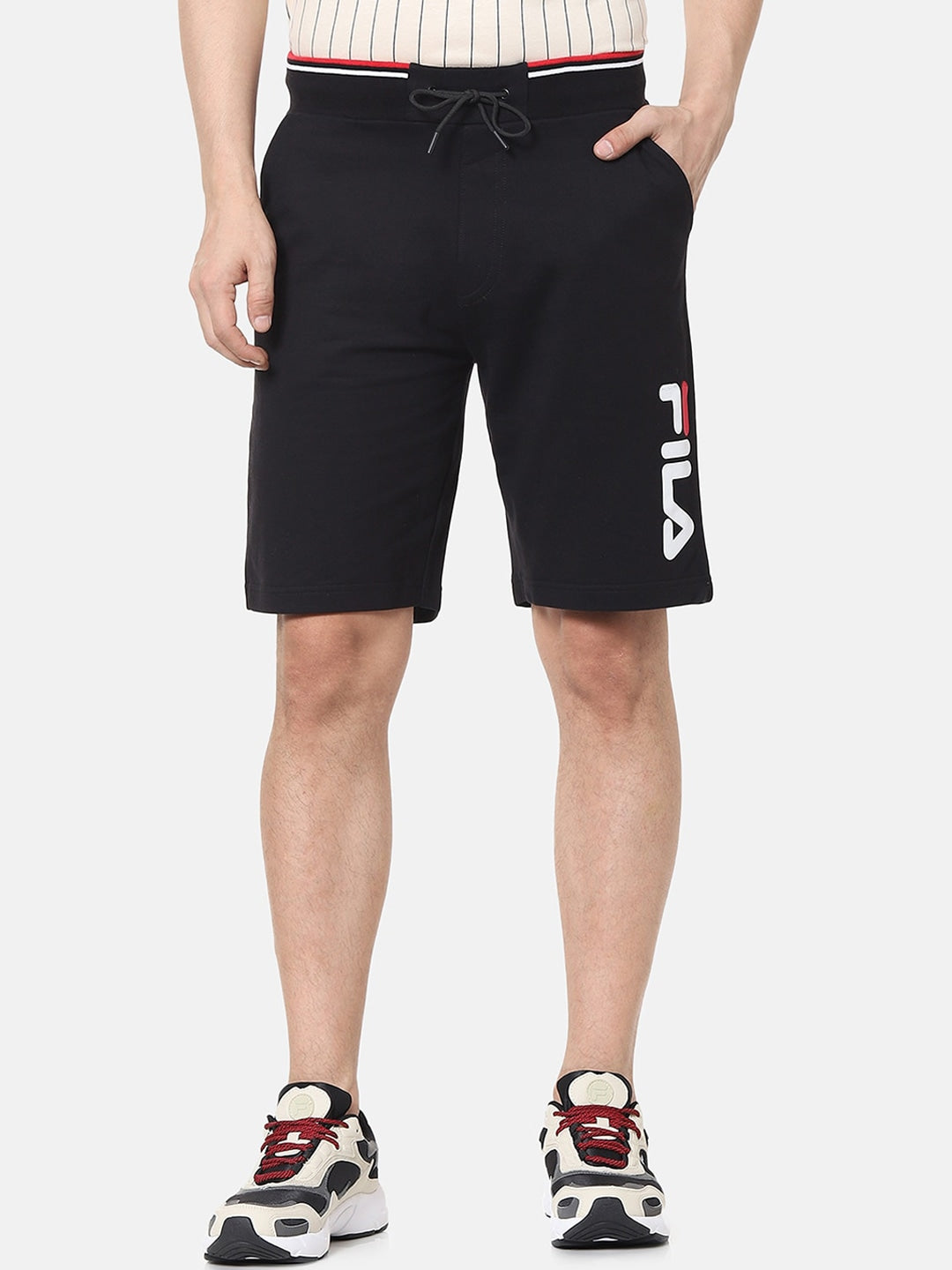 Fila Grey Aren Men's Logo Shorts