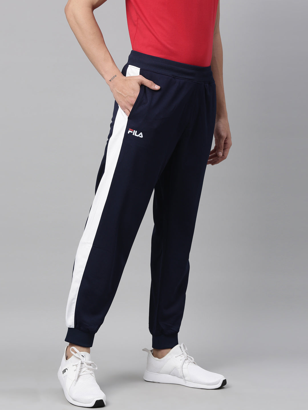Fila Grey Header BTM Men's Cuffed Jogger