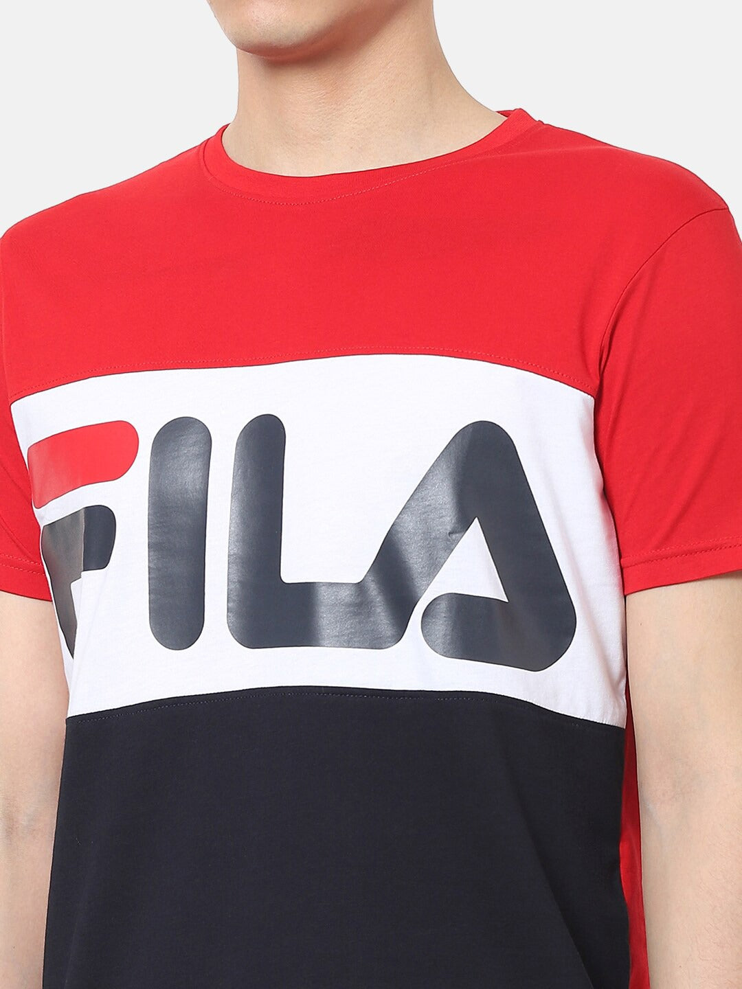 Fila Black Anwar Ss Men's Logo T-Shirt