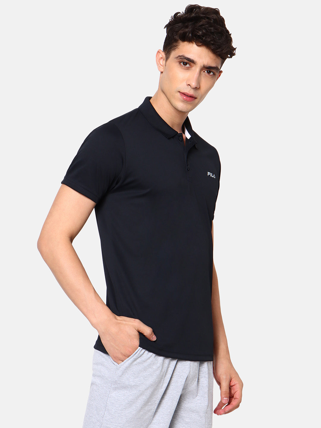 Fila Grey Arjen 21 Men's Logo T-Shirt
