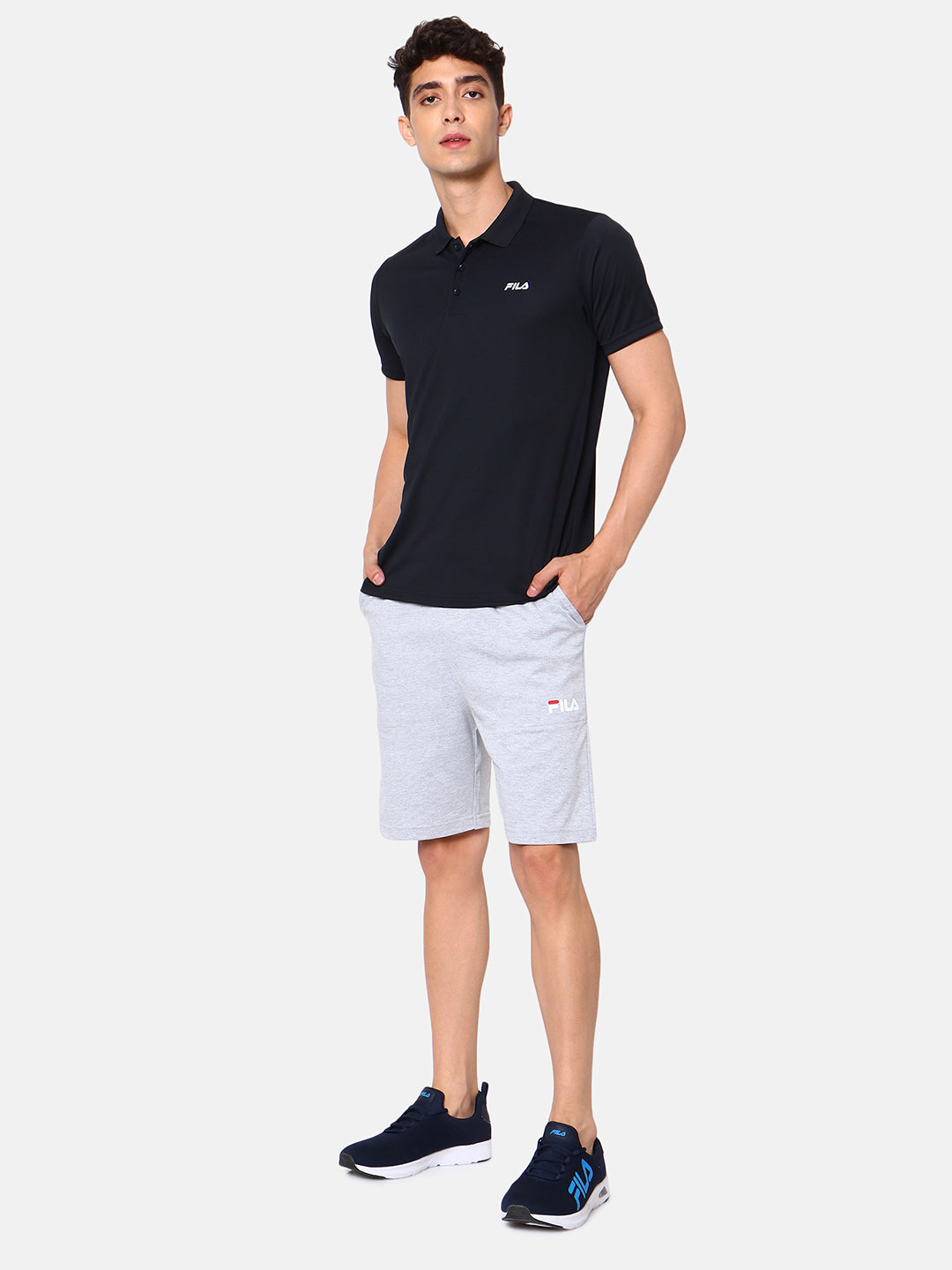 Fila Grey Arjen 21 Men's Logo T-Shirt