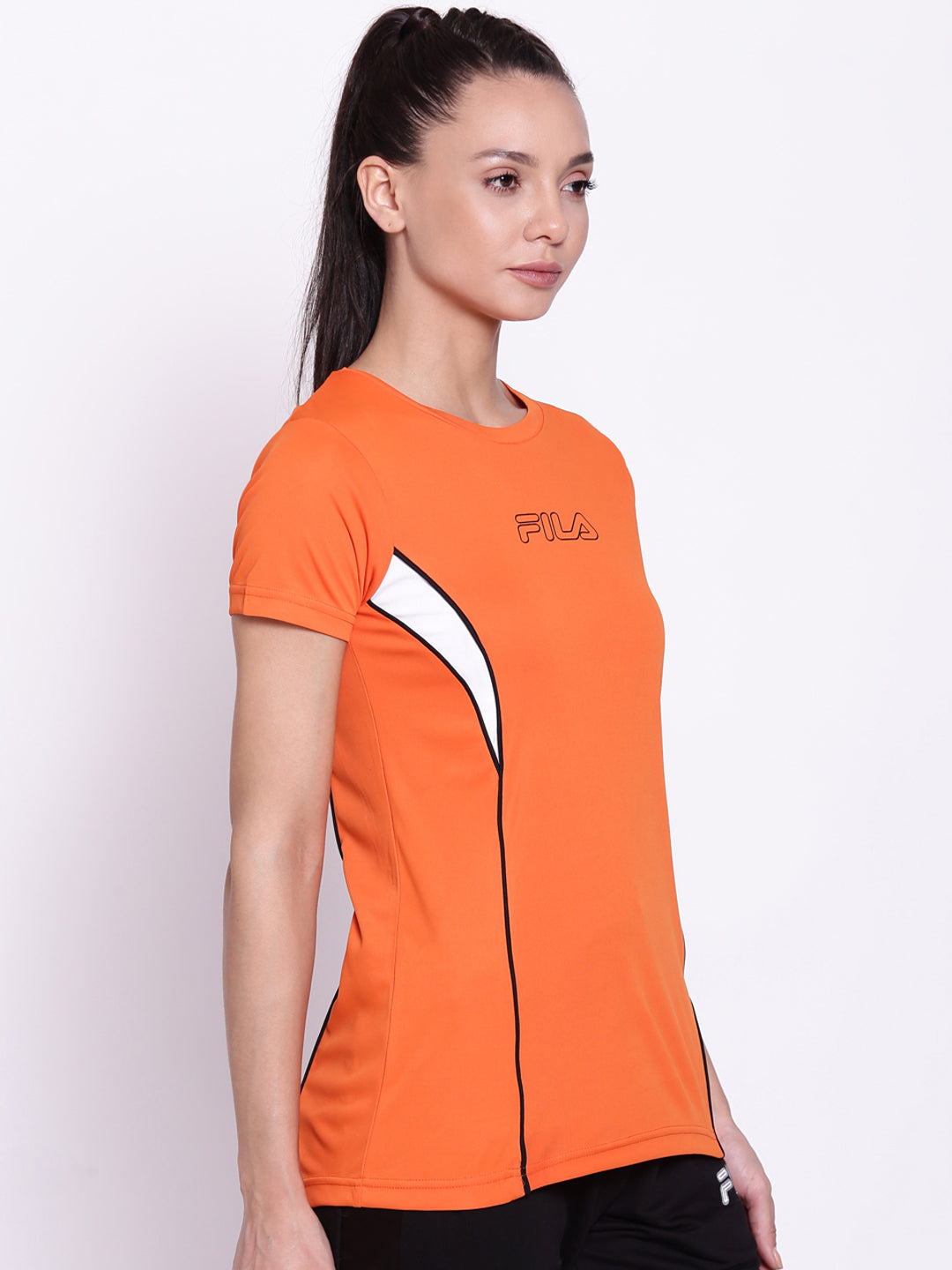 Fila Black Serena Women's Cut and Sew T-Shirt