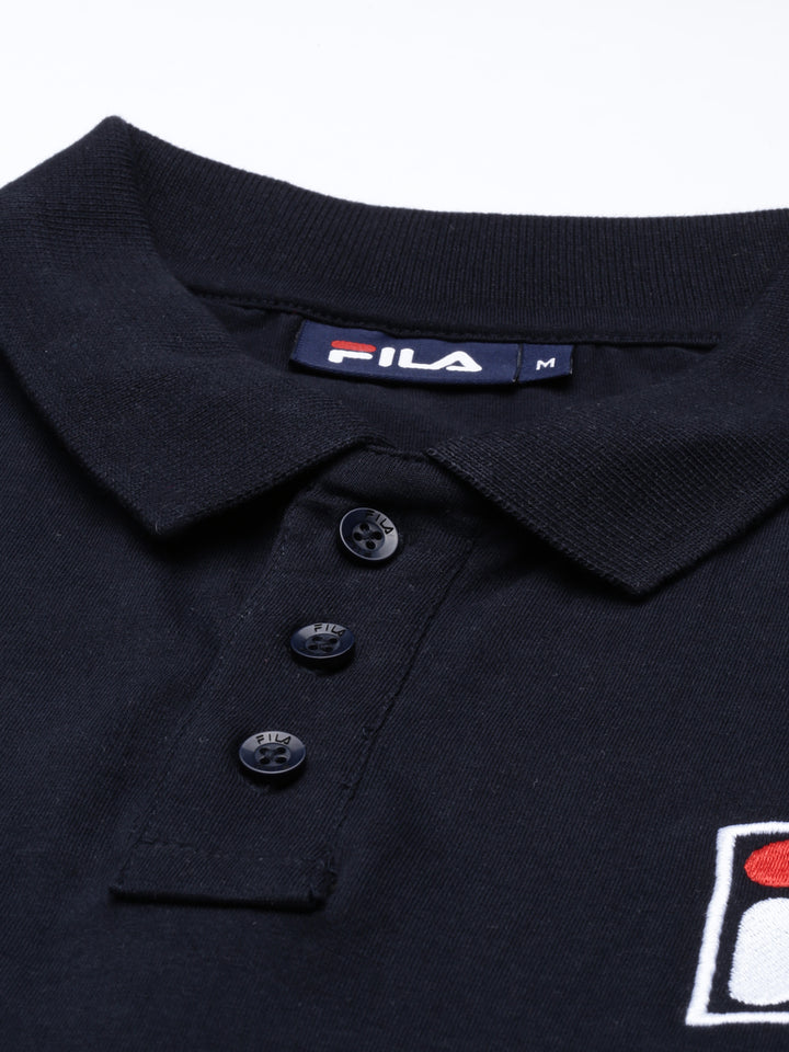 Fila White Ramsay Men's Solid Polo