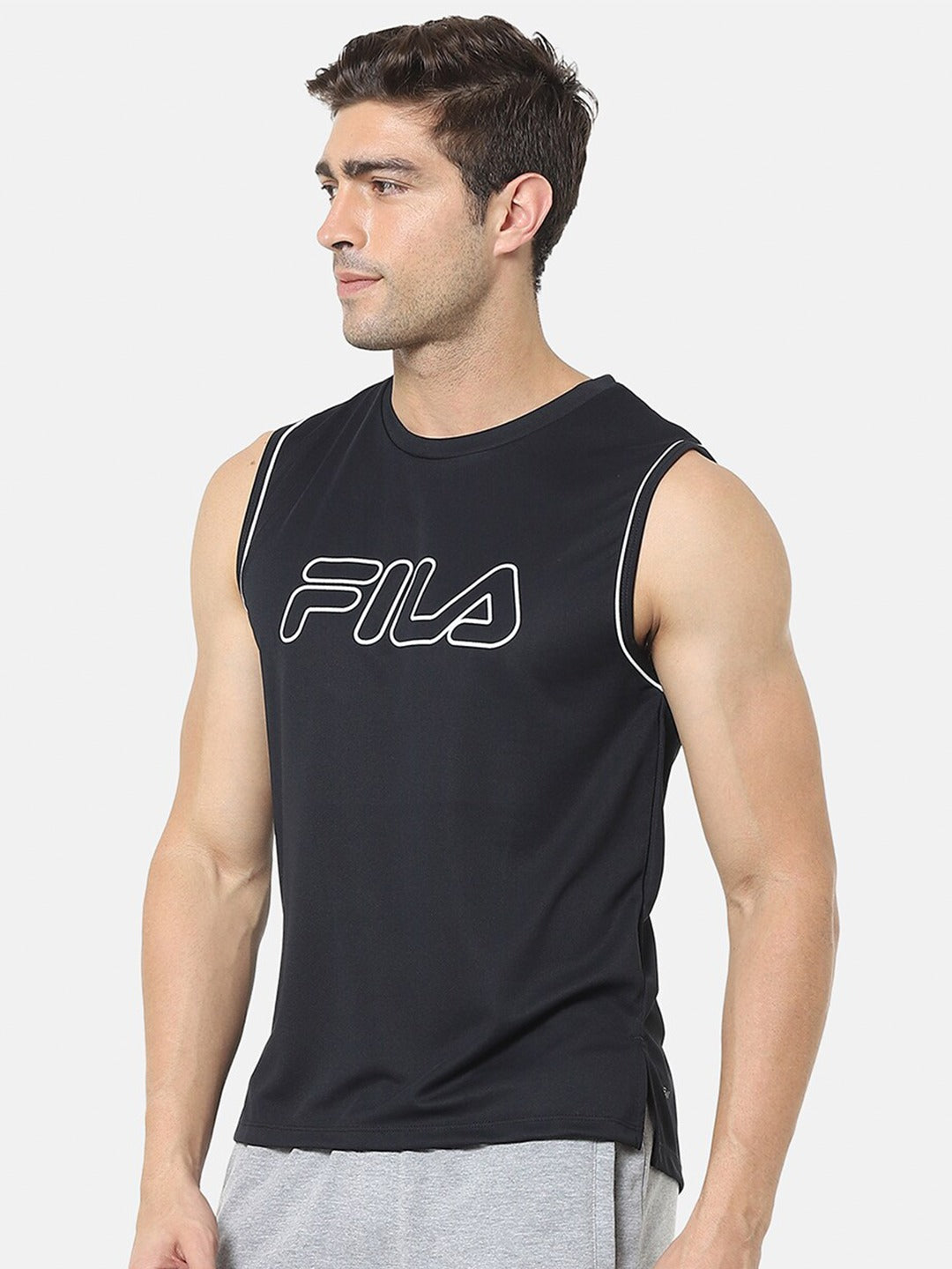 Fila Grey Lucas Men's Logo Tank Top
