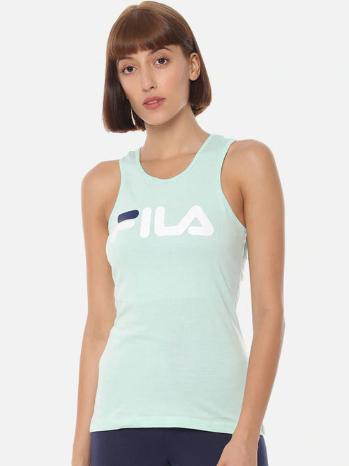 Fila Black Daisy Women's Logo Tank Top
