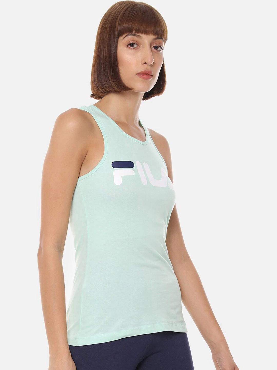Fila Black Daisy Women's Logo Tank Top