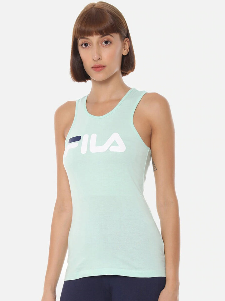 Fila Black Daisy Women's Logo Tank Top