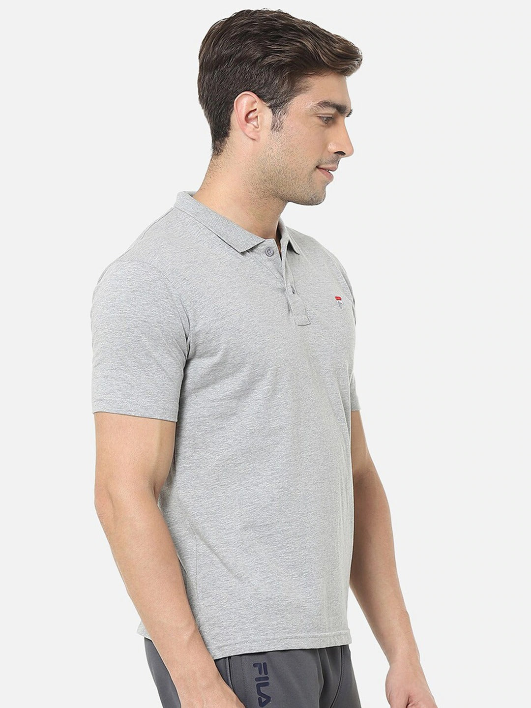 Fila Grey Tern Men's Logo Polo