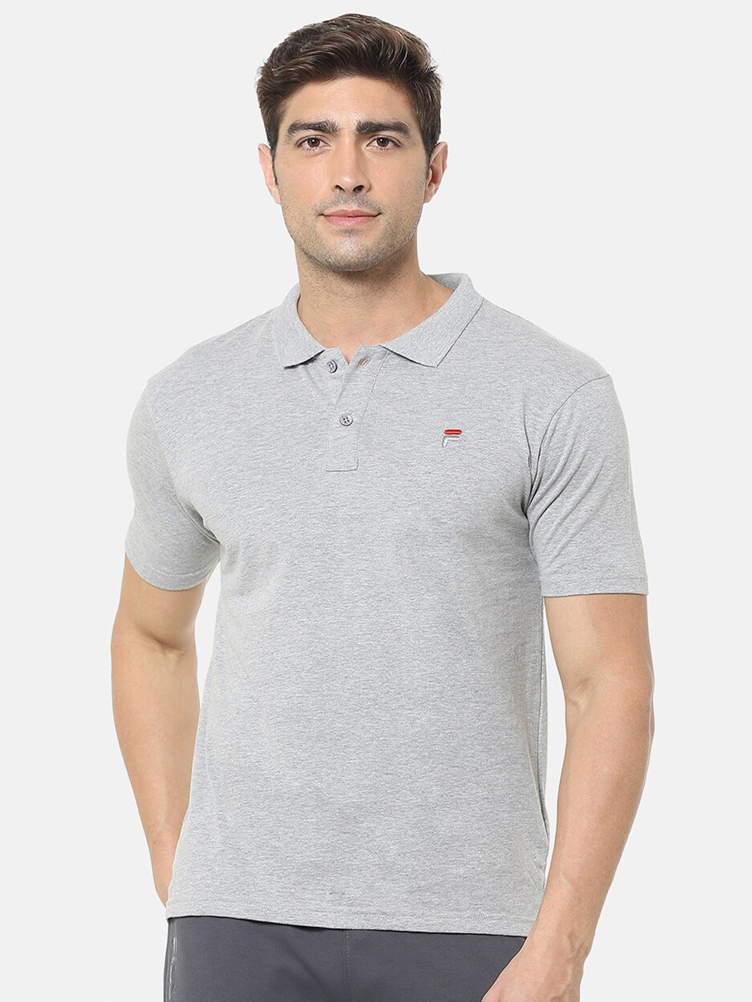 Fila Grey Tern Men's Logo Polo