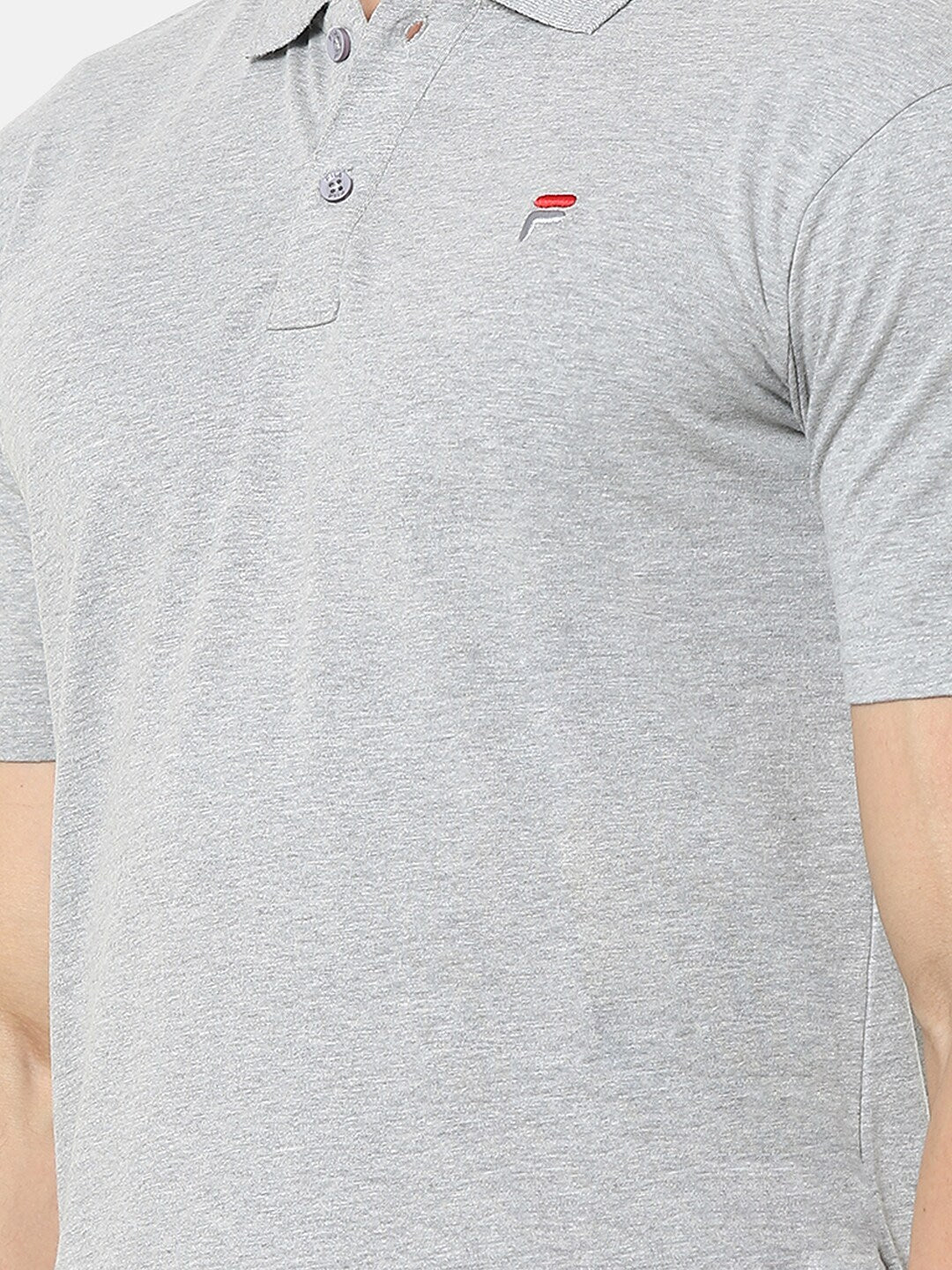Fila Grey Tern Men's Logo Polo