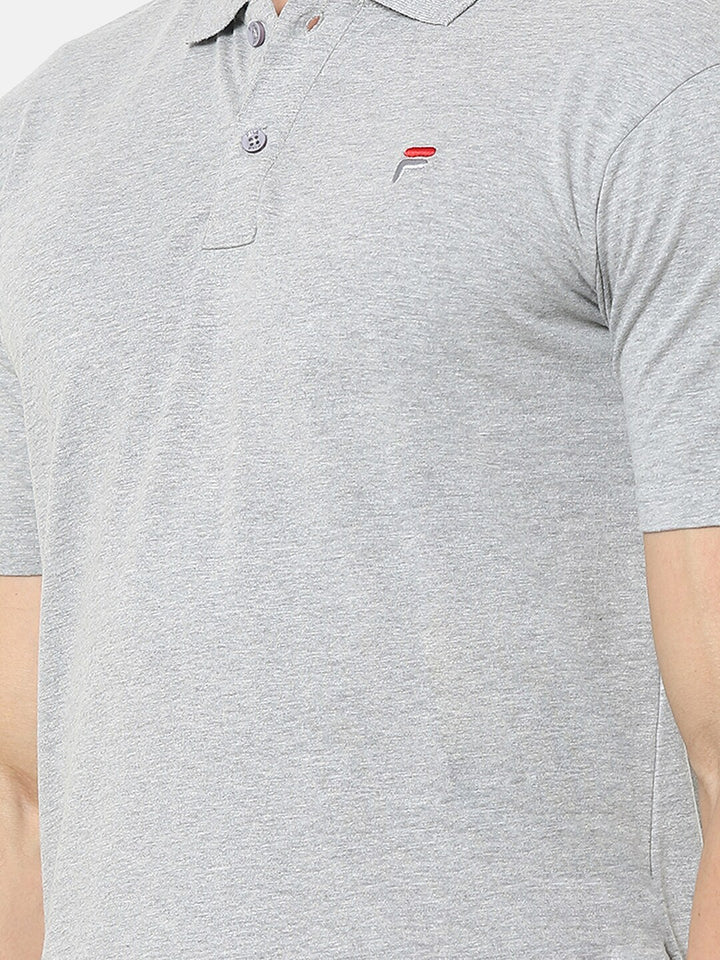 Fila Grey Tern Men's Logo Polo