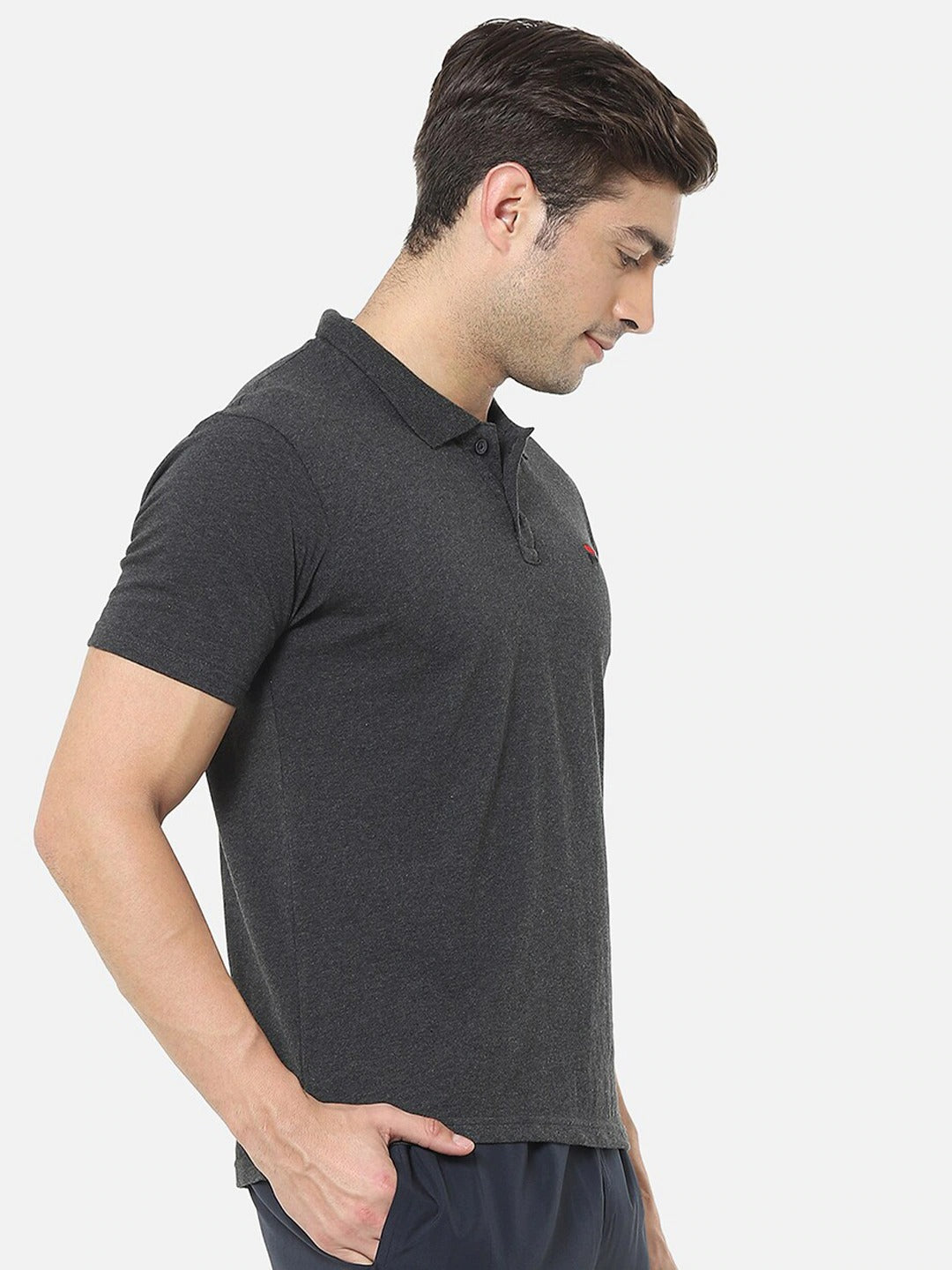 Fila Grey Tern Men's Logo Polo