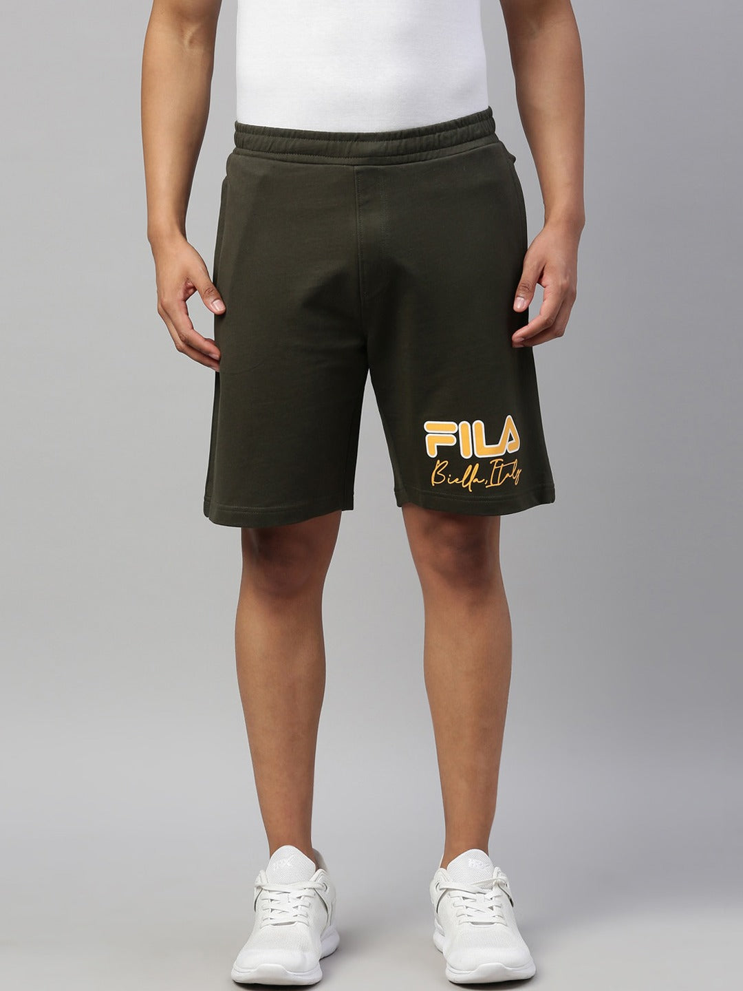Fila White Stibo Men's Regular Short