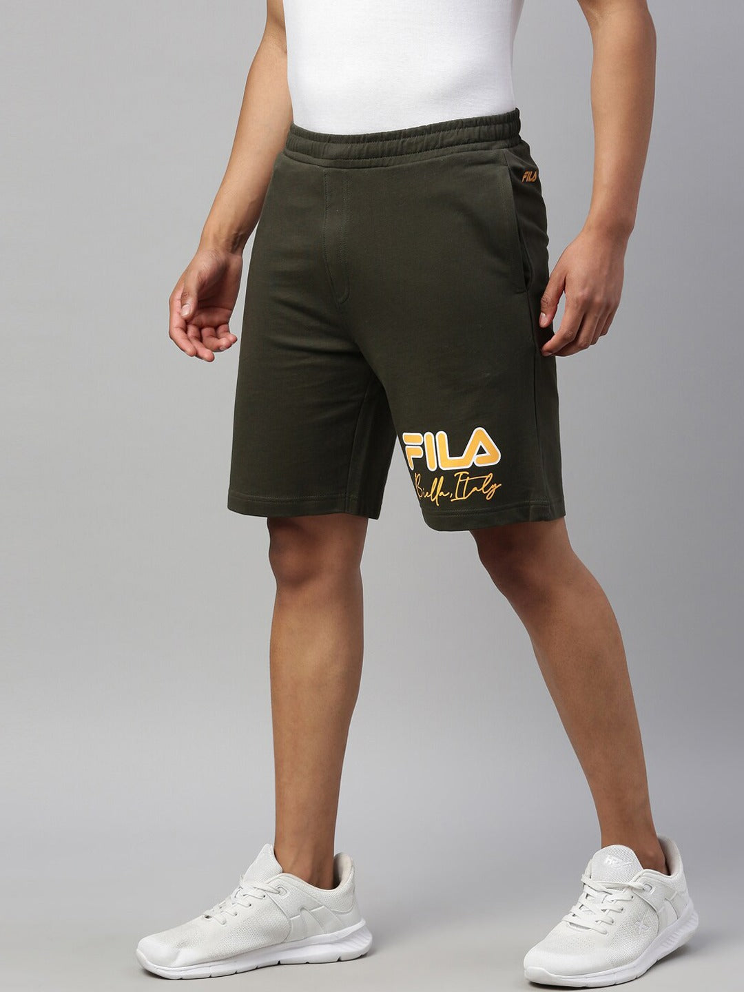 Fila White Stibo Men's Regular Short