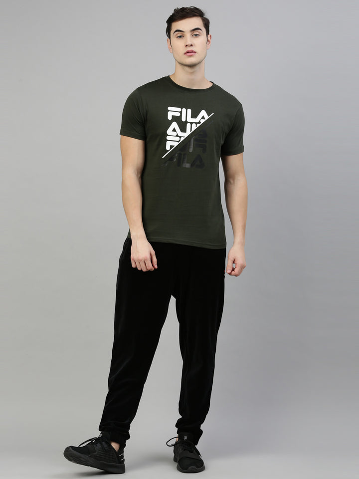 Fila White Dortmund Men's Cuffed Jogger