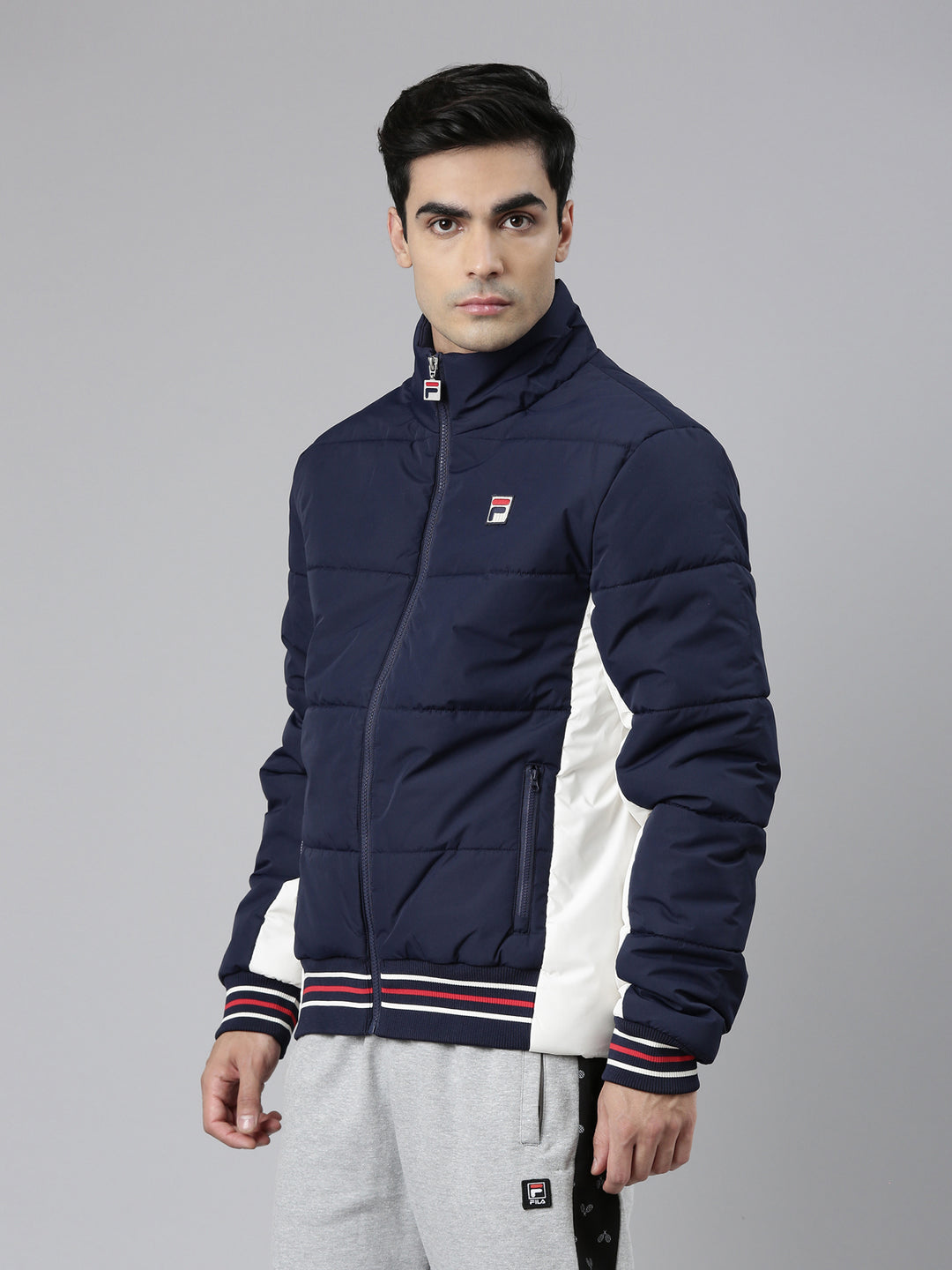 Fila Charcoal Watson Men's High Neck Jacket