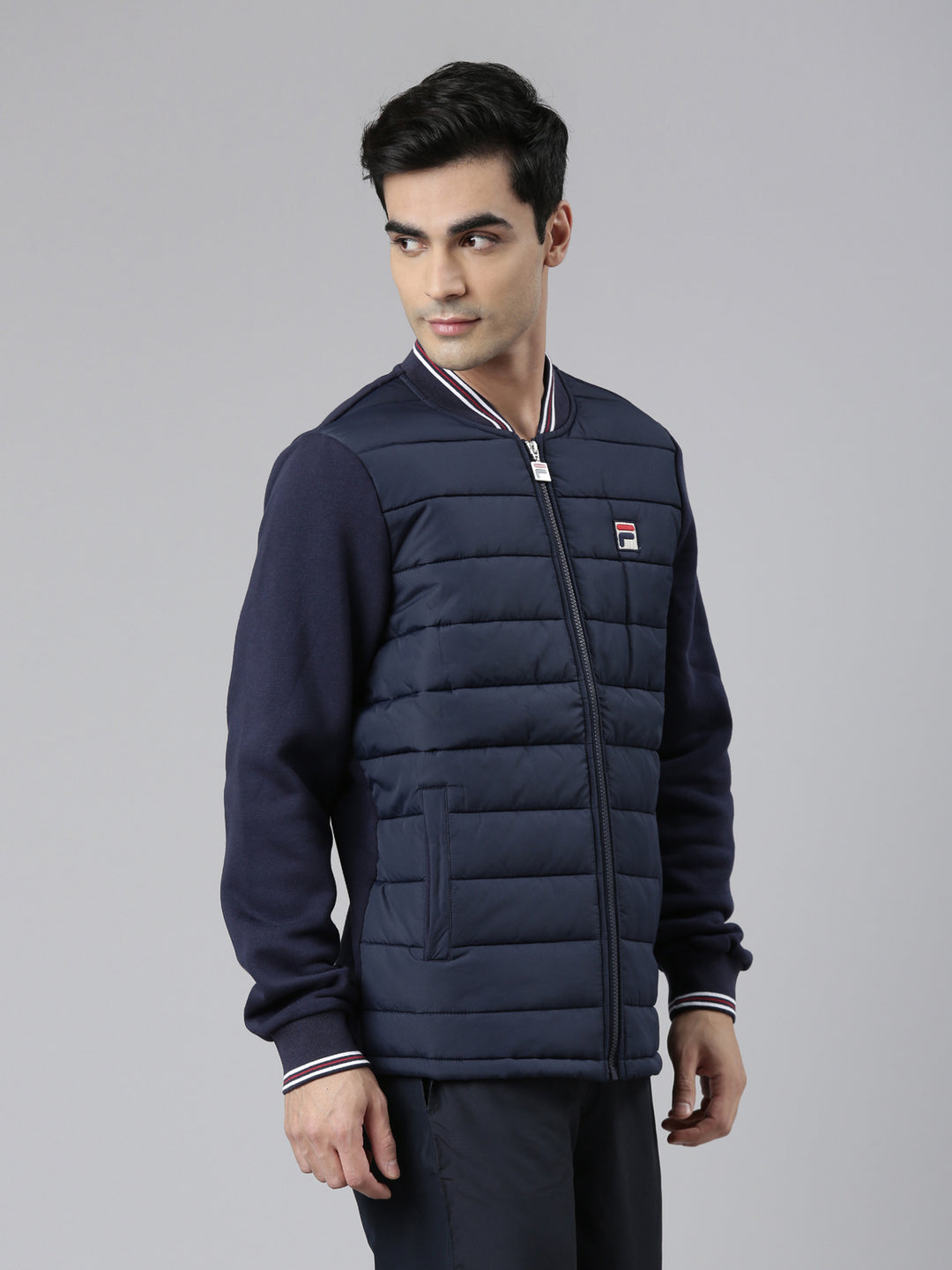 Fila Charcoal Marco Men's Baseball Neck Sweatshirt