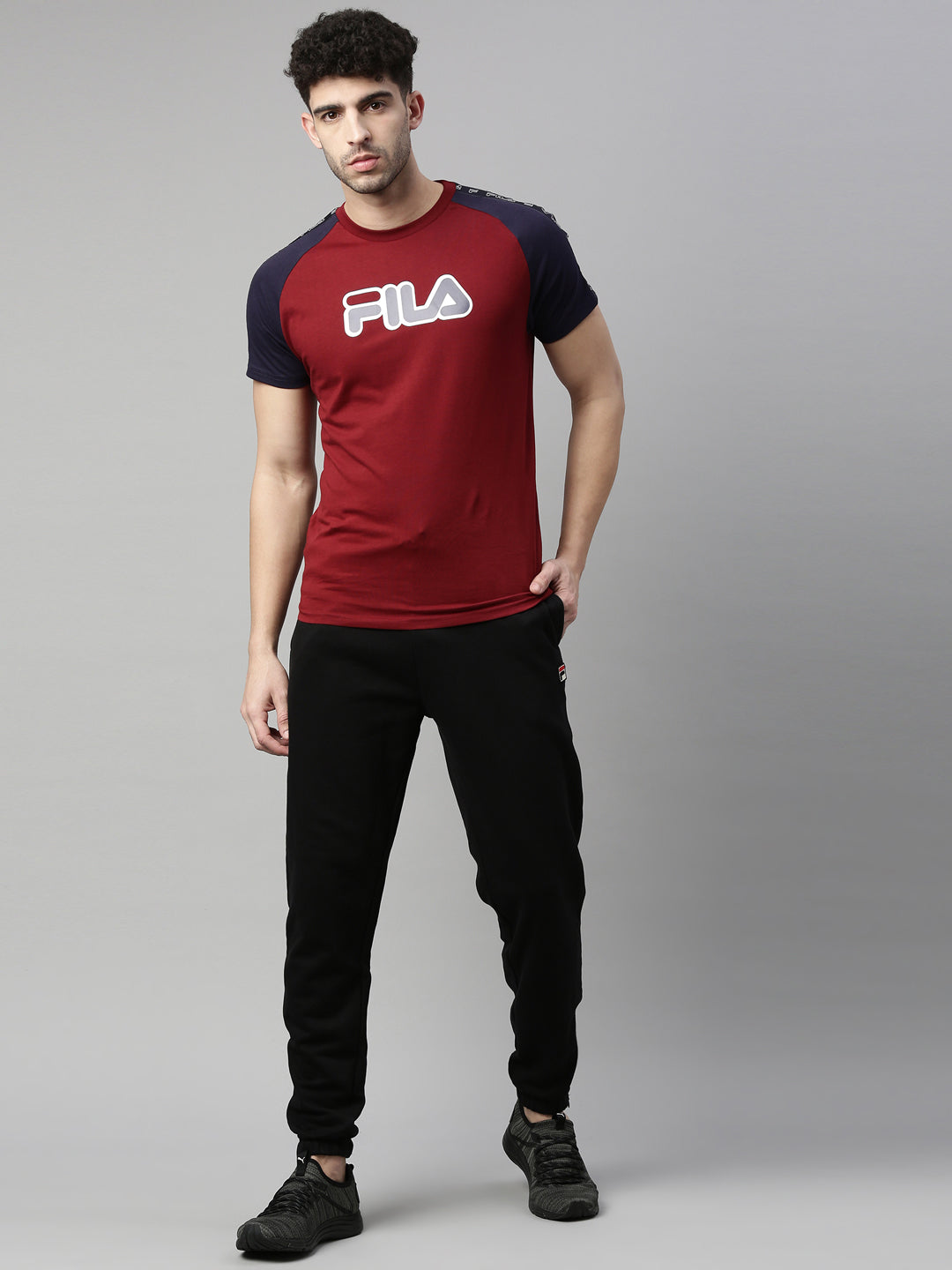 Fila Red Woodrow Men's Cuffed Jogger