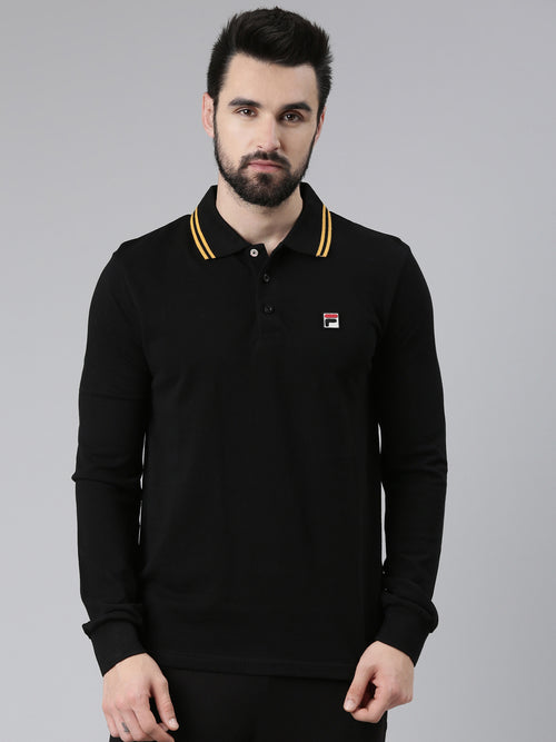 Fila Orange Monte Men's Stripes Polo