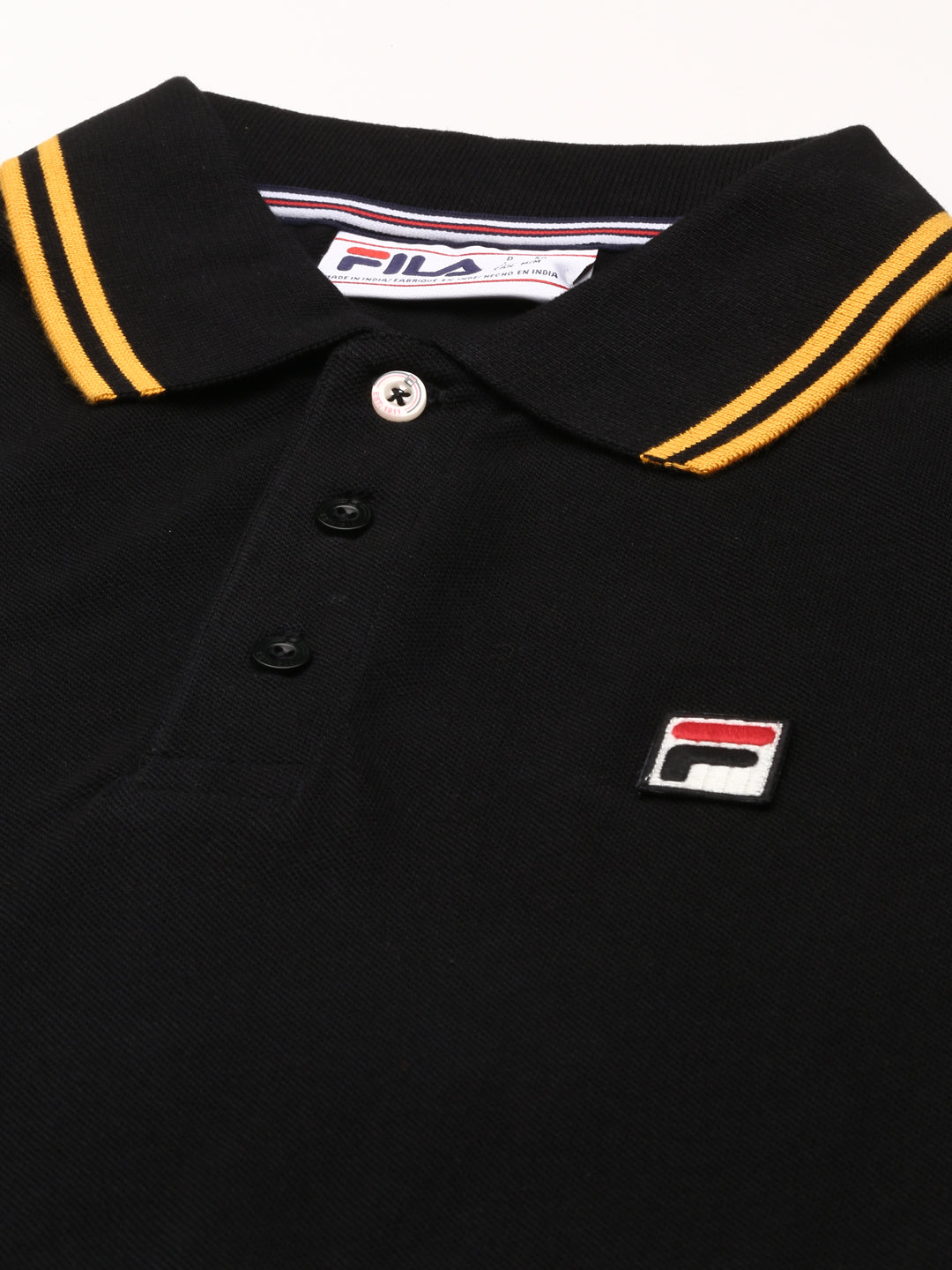 Fila Orange Monte Men's Stripes Polo