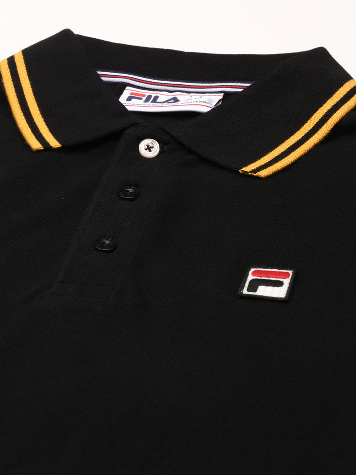 Fila Orange Monte Men's Stripes Polo