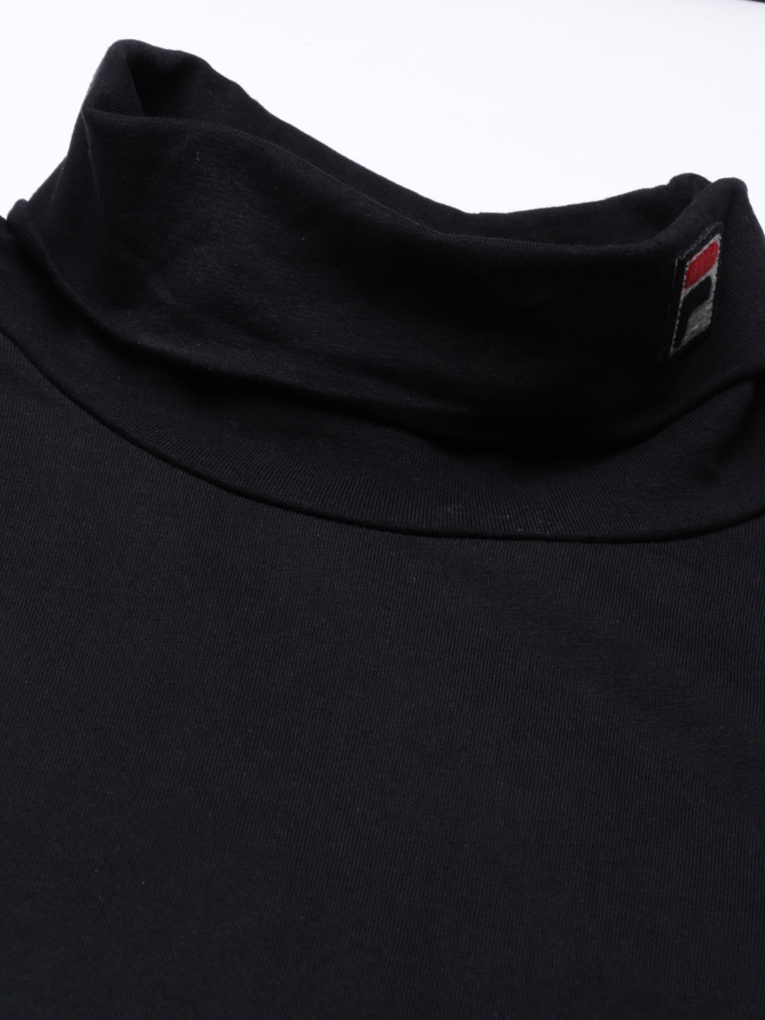 Fila White 19Th Roll Neck Men's Logo T-Shirt
