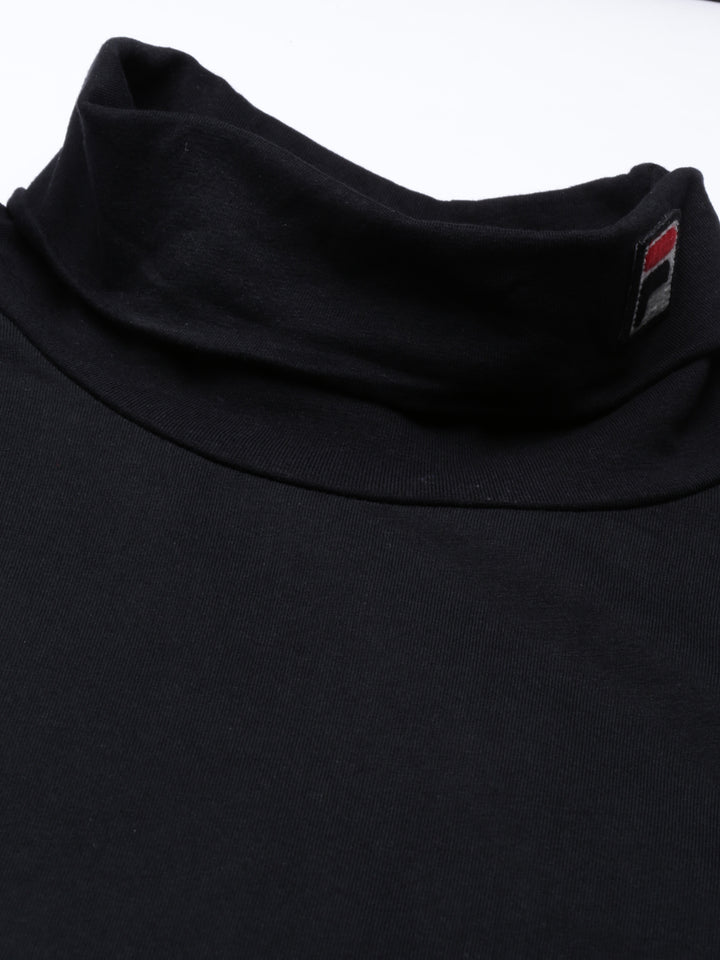 Fila White 19Th Roll Neck Men's Logo T-Shirt
