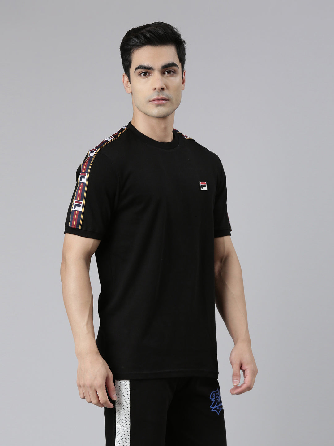 Fila Charcoal Oliver Men's Logo T-Shirt