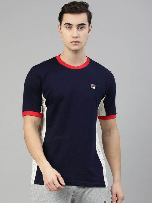 Fila Red Warner Men's Cut and Sew T-Shirt