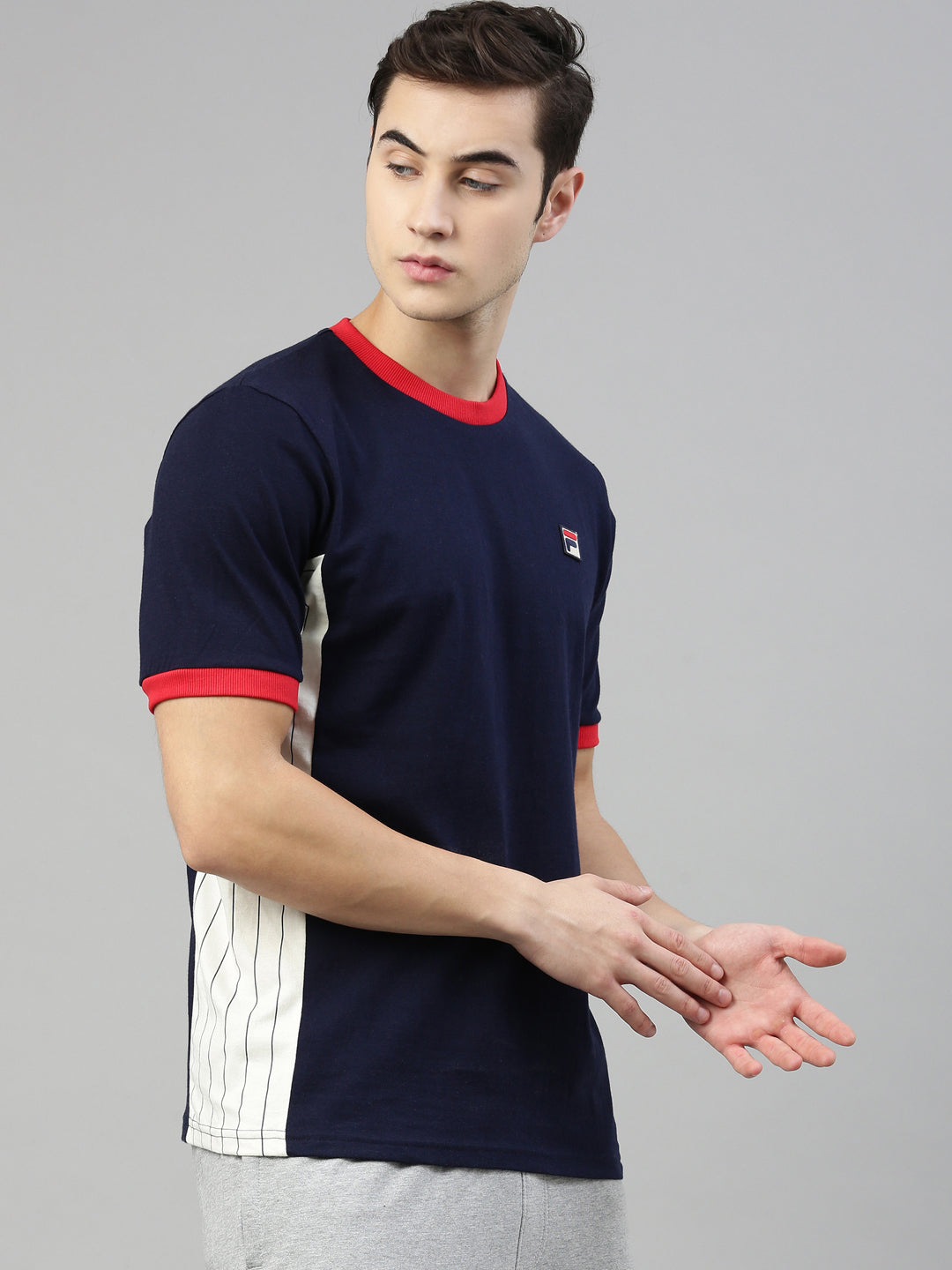 Fila Red Warner Men's Cut and Sew T-Shirt