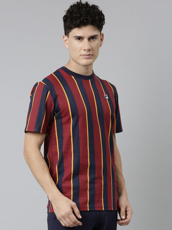 Fila Black Wolfgang Men's Stripes T-Shirt