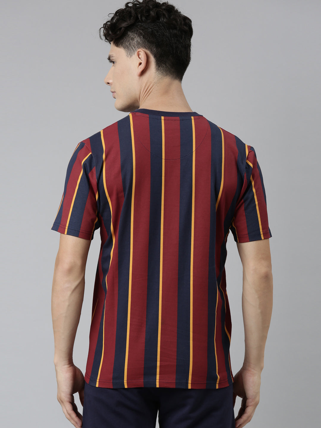 Fila Black Wolfgang Men's Stripes T-Shirt