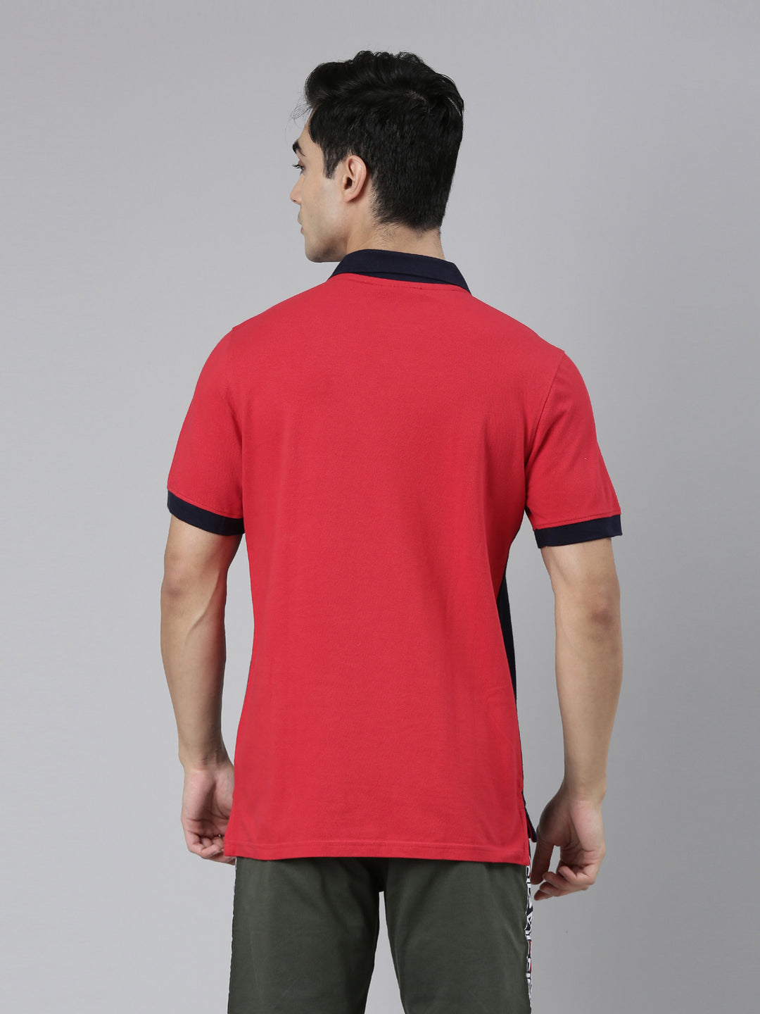 Fila Red Franklin Men's Cut and Sew Polos