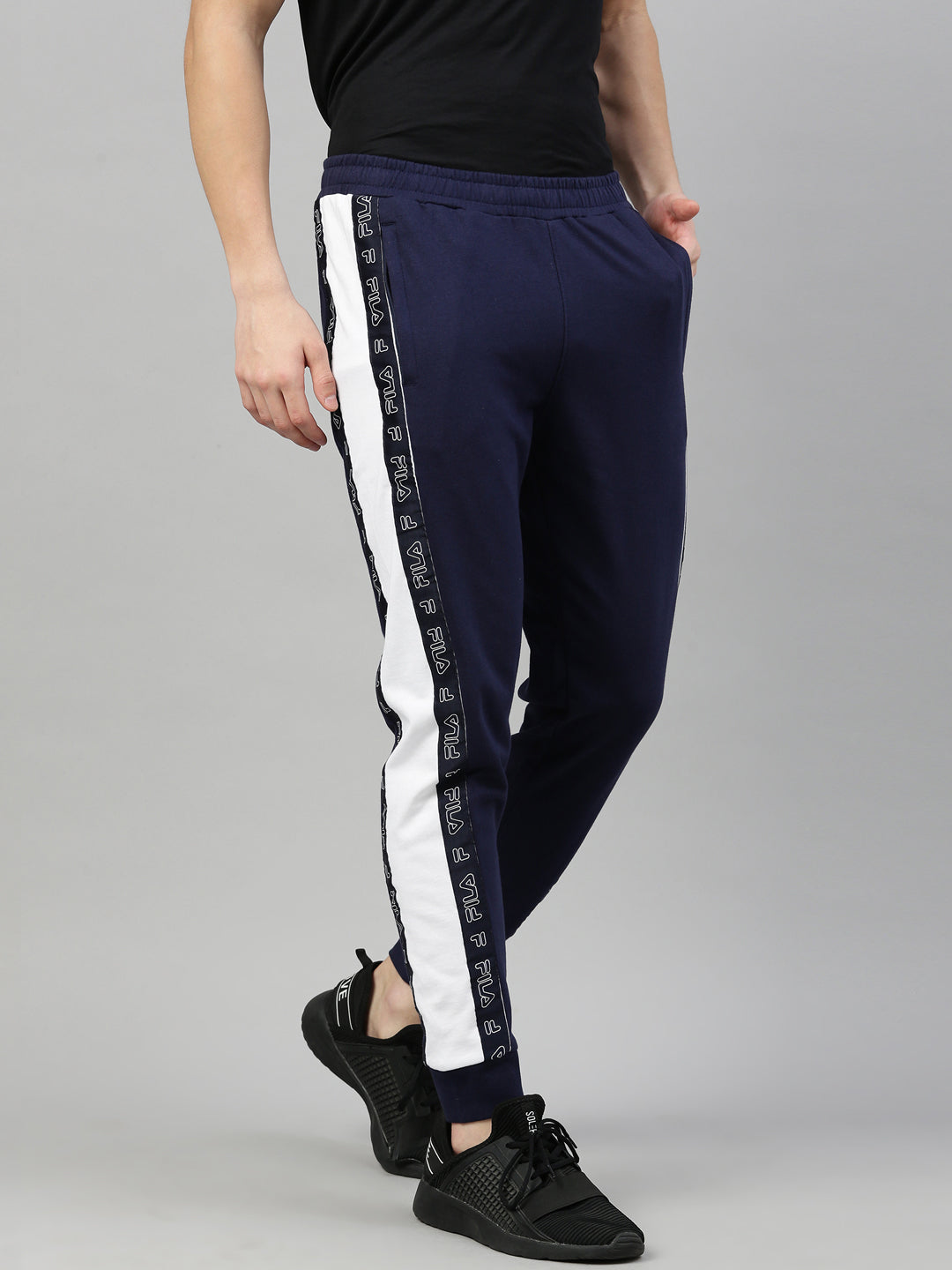 Fila Black Alec Men's Cuffed Jogger