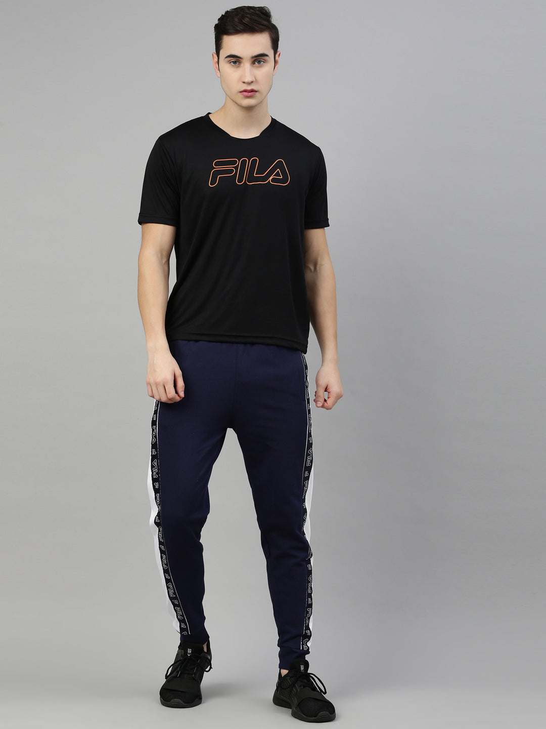 Fila Black Alec Men's Cuffed Jogger