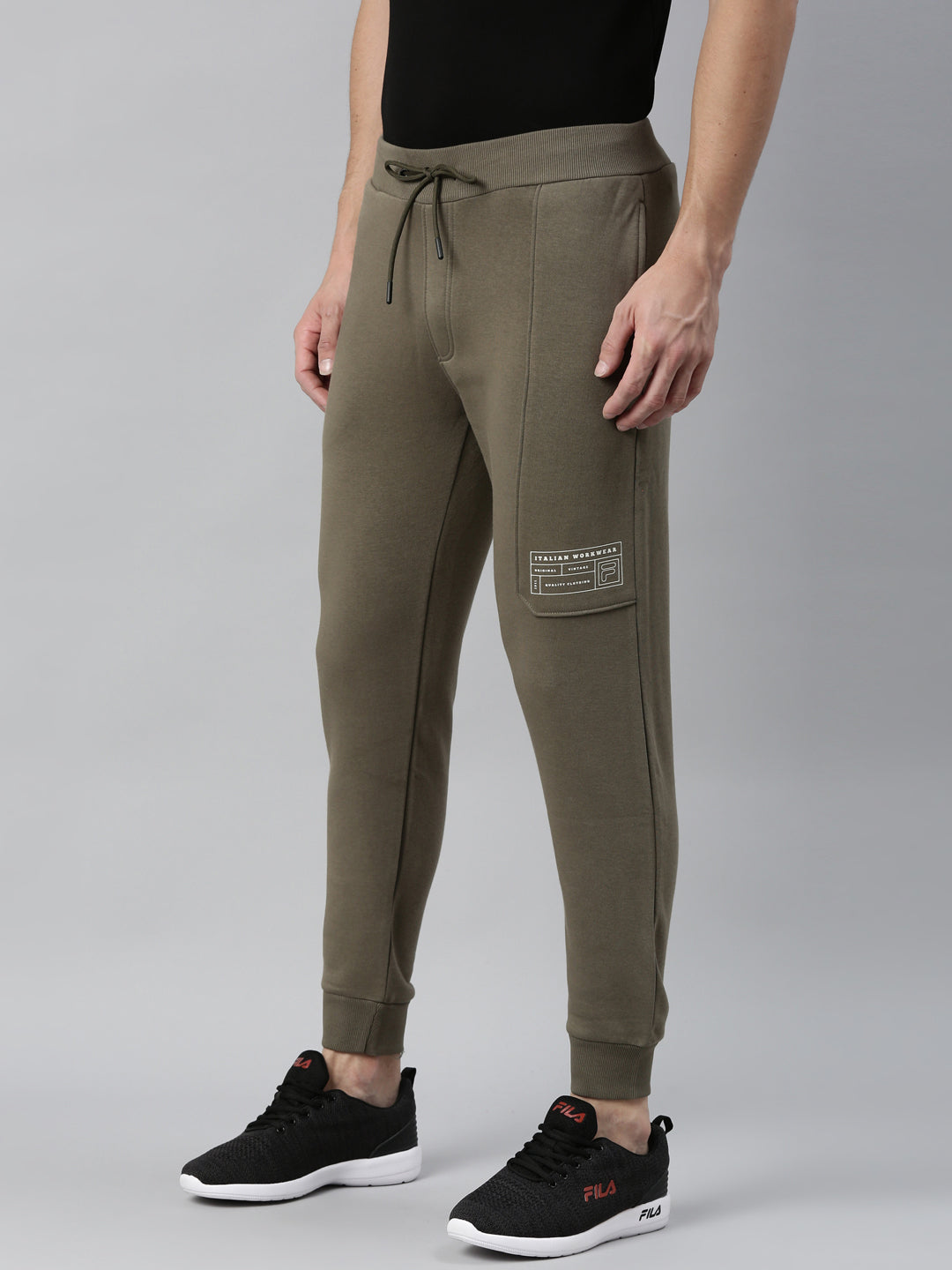 Fila Black Crain Men's Cuffed Jogger
