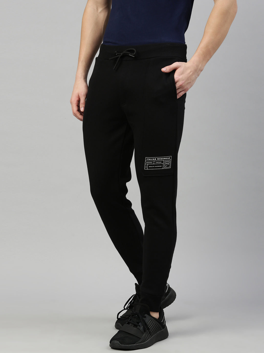 Fila Black Crain Men's Cuffed Jogger